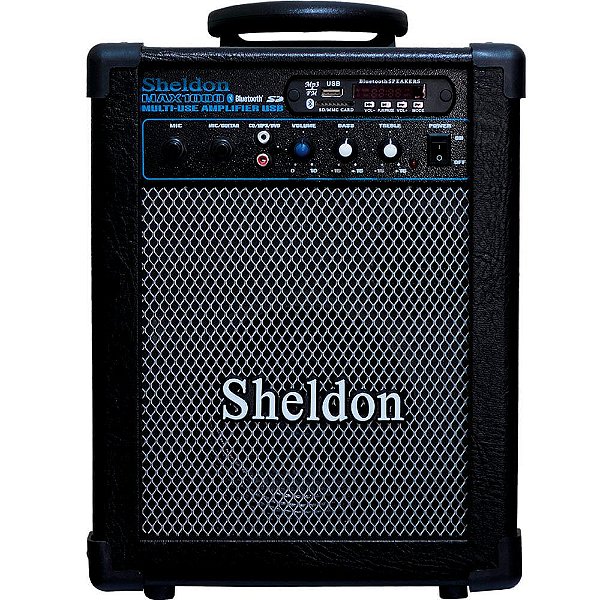 Caixa Acústica Sheldon Max1000 15W Multiuso Bluetooth 110/220V