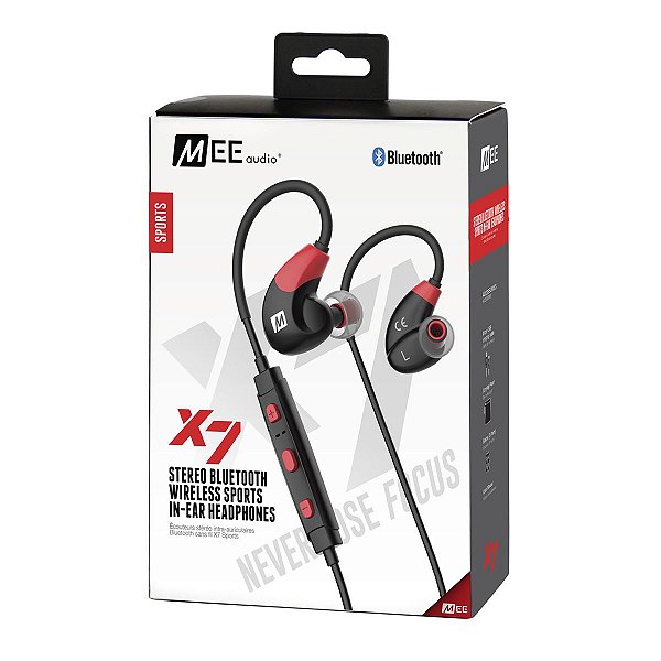 Fone De Ouvido Mee Audio X7 Stereo Bluetooth In-Ear Vermelho