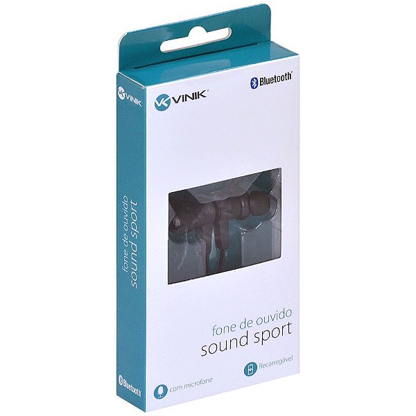 Fone de Ouvido Vinik Sound Sport Bluetooth com Microfone