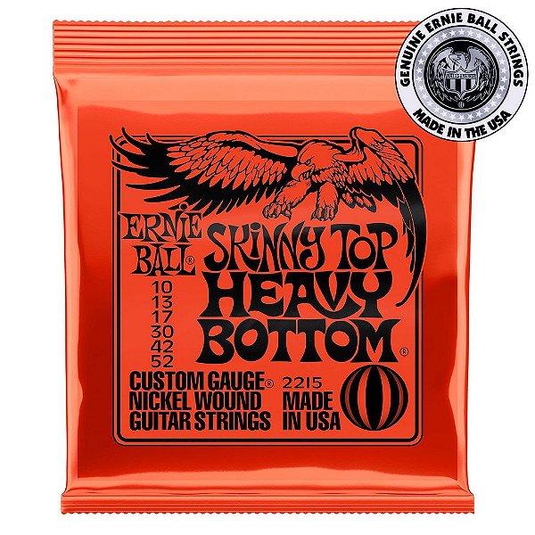 Encordoamento Ernie Ball 2215 Skinny Top Heavy Bottom .010