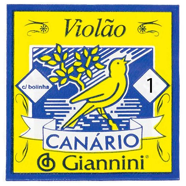 Corda Avulsa Giannini Canário GENWB Primeira Mi para Violão