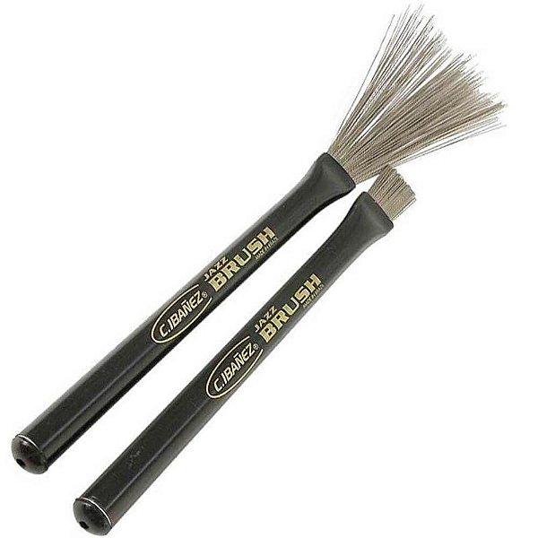 Par de Baquetas Vassourinhas C.IBANEZ Jazz Brush de Aço
