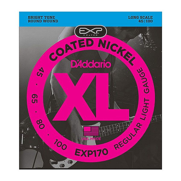 Encordoamento D'addario EXP170 4C .45/.100 Para Contrabaixo