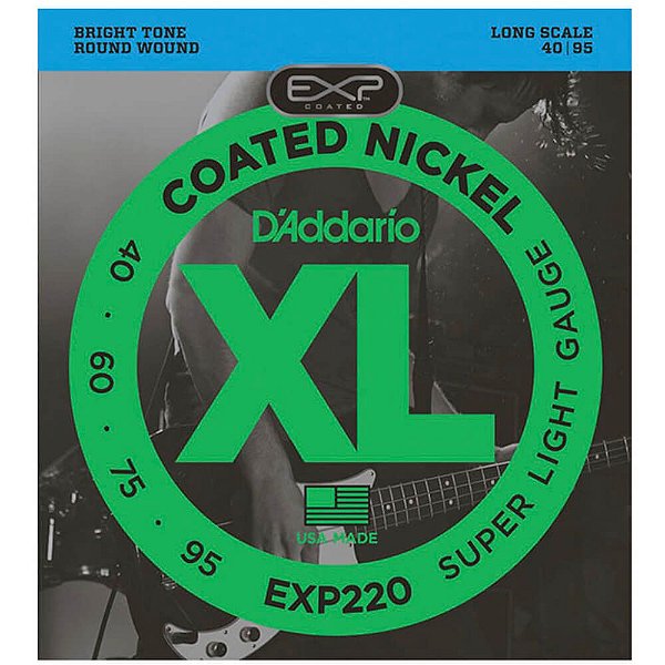 Encordoamento D'addario EXP220 4C .40/.95 para Contrabaixo