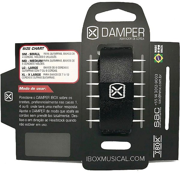 Abafador de Corda Ibox DKMD20 Damper Comfort Medium Preto