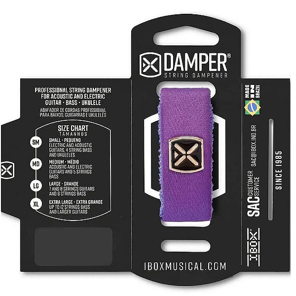 Abafador de Corda Ibox DTSM22 Damper Premium Pequeno Roxo