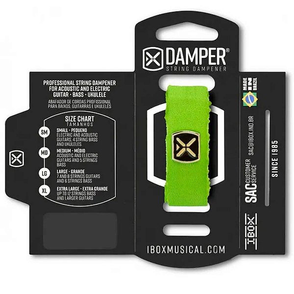 Abafador de Corda Ibox DTMD24 Damper Premium Medium Verde
