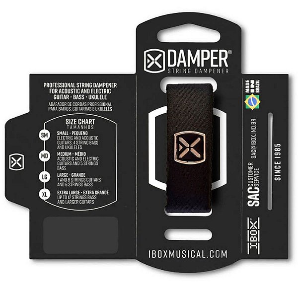 Abafador de Corda Ibox DSSM02 Damper Supreme Pequeno Preto