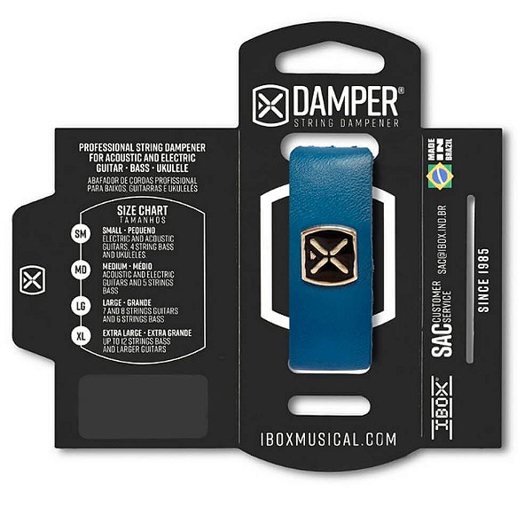 Abafador de Corda Ibox DKLG10 Damper Supreme Largo Azul