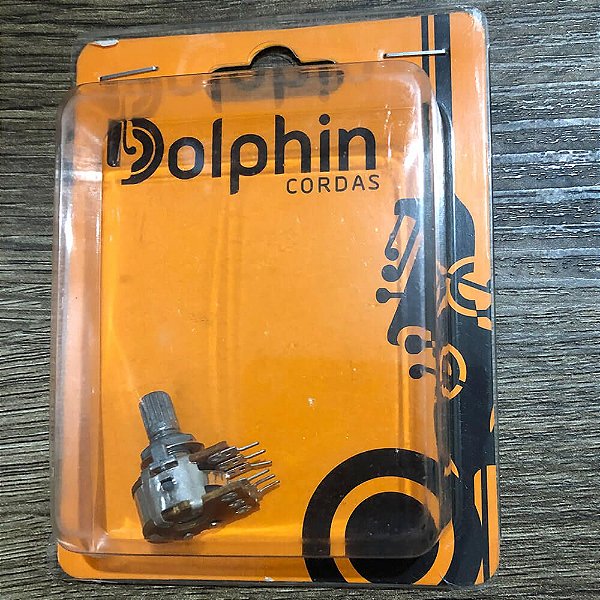 Potenciômetro Duplo Dolphin A500K Center-Click Logarítmico