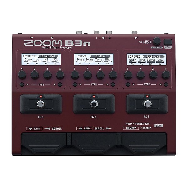 Pedaleira Zoom B3n Multi-Effects para Contrabaixo