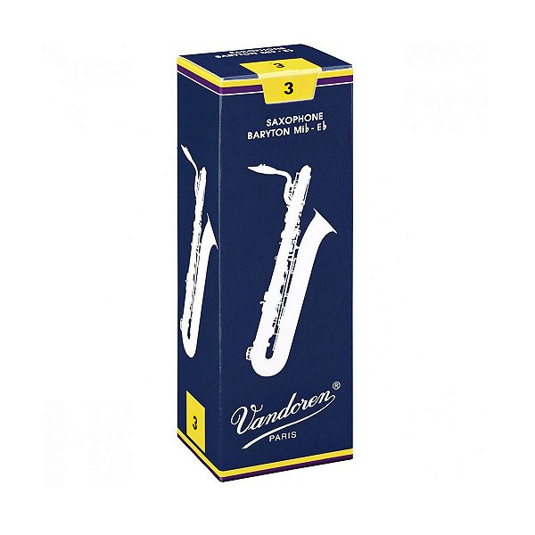 Palheta Vandoren Tradicional Nº 3 para Sax Baritono