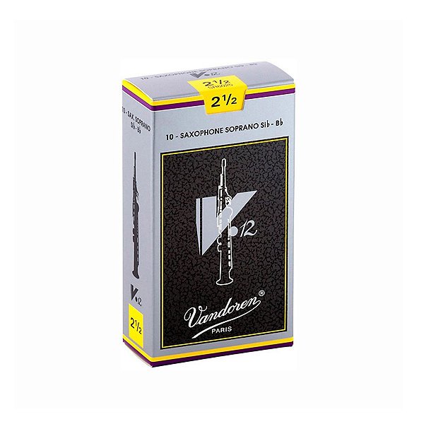 Palheta Vandoren V12 N º 2,5 para Sax Soprano