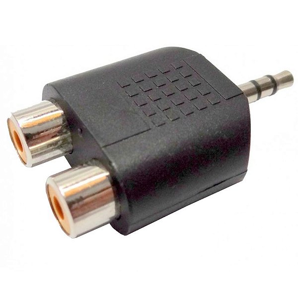 Adaptador Conector KSR Pro 2 RCA/ P2 Stereo