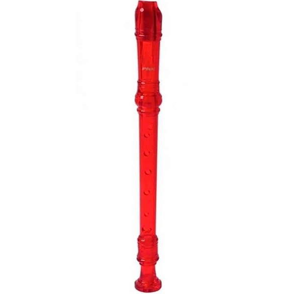 Flauta Doce Phx P8 Germânica Soprano Vermelho