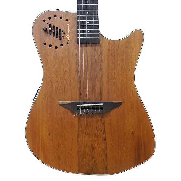 Violão Elétrico Marquês VN-12 Flat Ativo Mogno