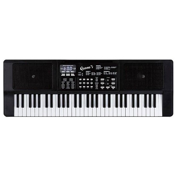 Teclado Musical Queens D184557 61 Teclas com Microfone