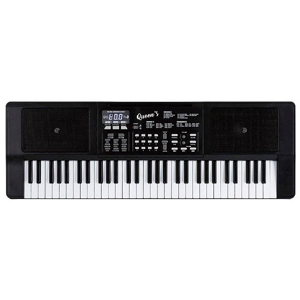 Teclado Musical Queens D184557 61 Teclas com Microfone