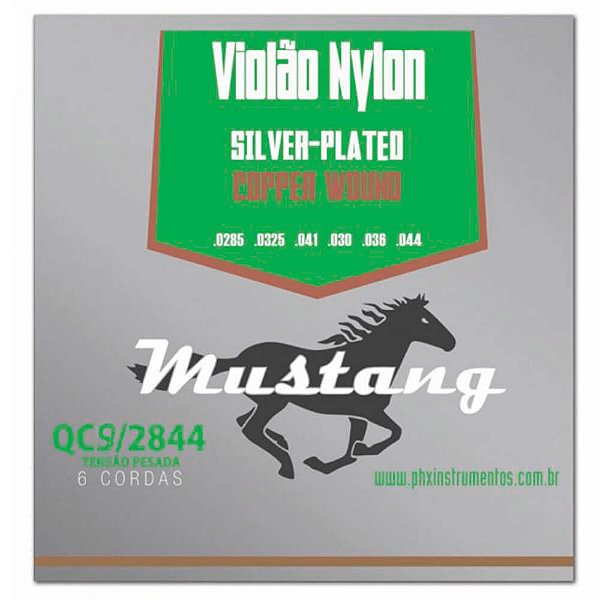 Encordoamento Mustang QC9 Tensão Pesada para Violão Nylon