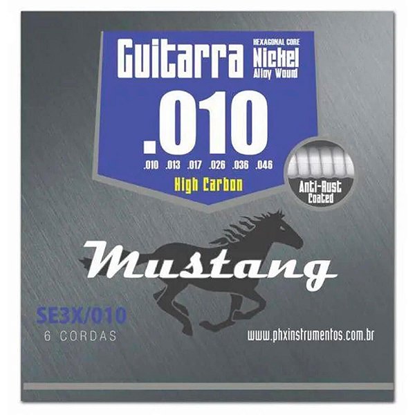 Encordoamento Phx SE3X .010/.046 High Carbon para Guitarra