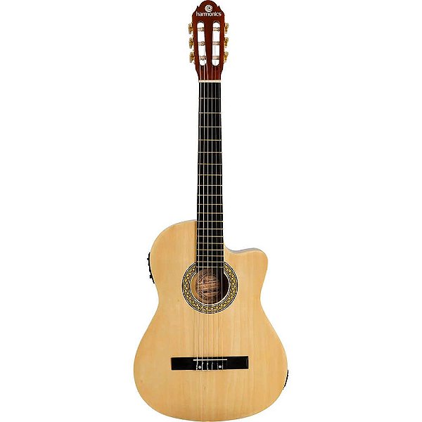 Violão Elétrico Harmonics GE-20 Cutaway Nylon Natural
