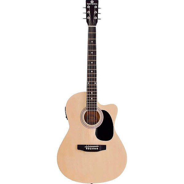 Violão Elétrico Harmonics GE21 Cutaway Aço Natural