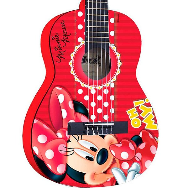 Violão Acústico Phx Vid-mn1 Disney Minnie Infantil