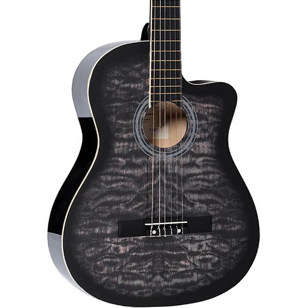 Violão Acústico Vogga VCA228N Nylon Clássico Grey Cinza