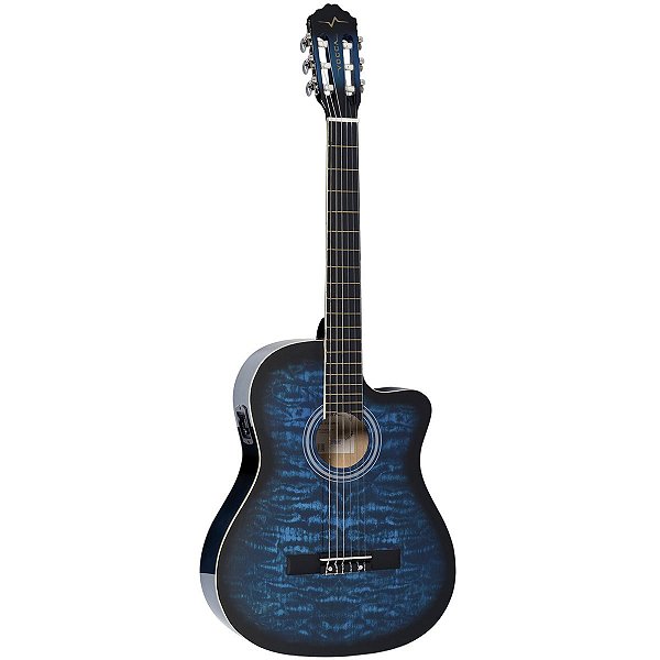 Violão Eletro-Acústico Vogga VCE227BL Clássico com Cutaway