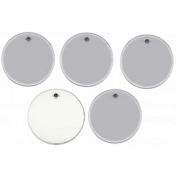 Kit de Peles Luen Percussion Dudu Hydraglide Clear Standart