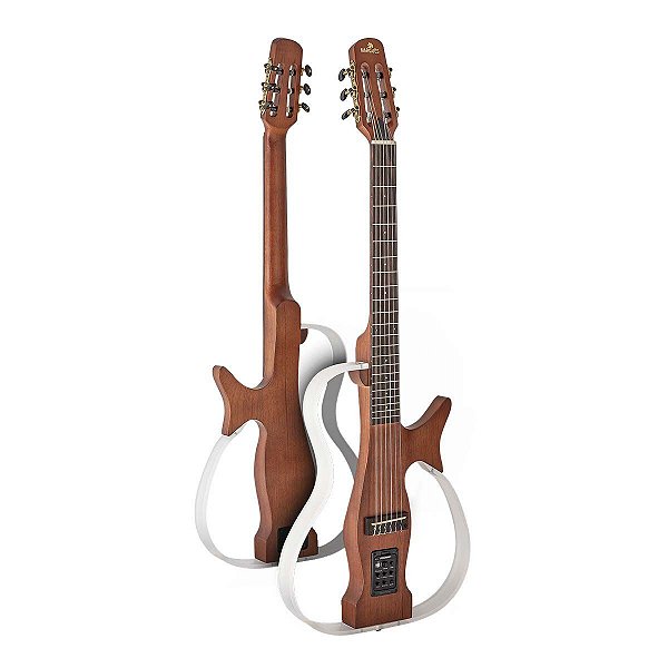 Violão Elétrico Marquês VN-17 Ativo Castanho Vazado