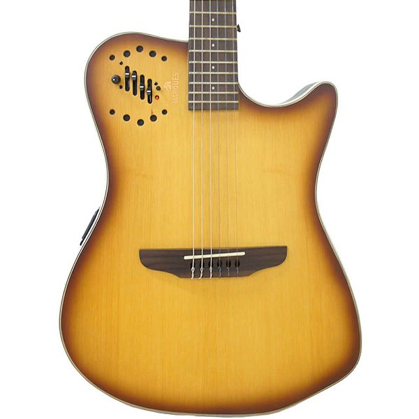 Violão Eletro-Acústico Marquês VN-12 Flat Ativo Sunburst
