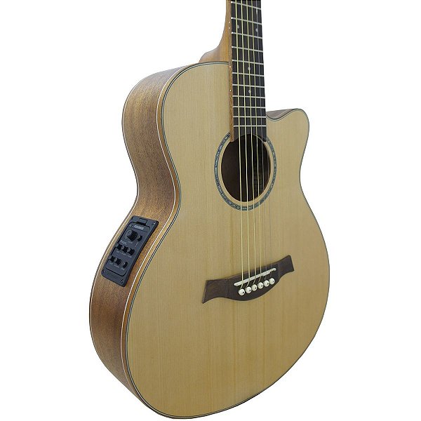 Violão Baby Eletro-Acústico Marquês VAEQ-03 Ativo Cutaway NT