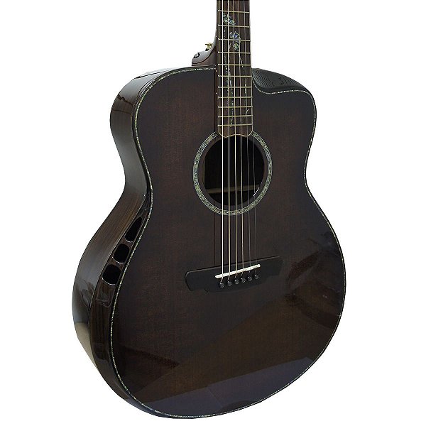 Violão Eletro-Acústico Marquês VA-193 Ativo Aço Castanho