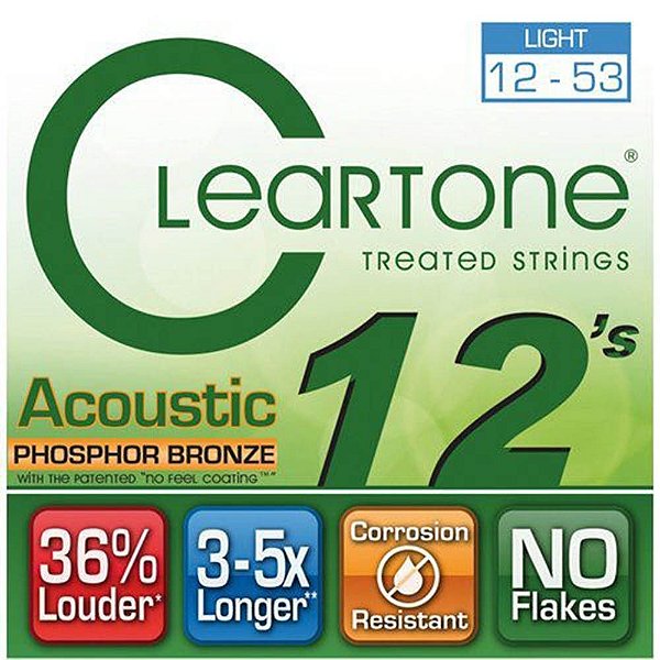 Encordoamento Cleartone 7412 Acoustic .012/.53 Violão