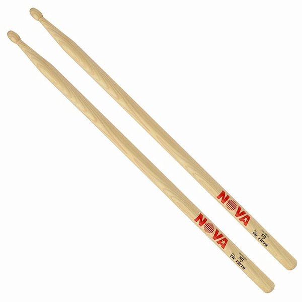 Par de Baquetas Vic Firth Nova 5B Ponta de Madeira