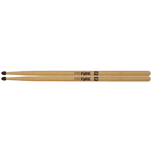 Baqueta Spanking Profire 7A Ponta de Nylon Preta