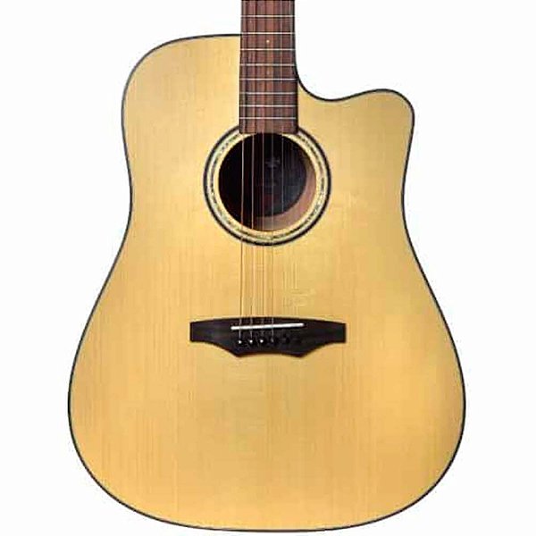 Violão Elétrico Seizi Supreme Kaiju Cutaway Natural Satin com Bag