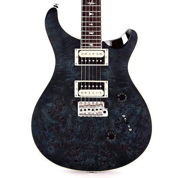 Guitarra PRS CU4PPCB SE Custom Burl Top Whale Blue