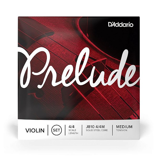 Encordoamento D'Addario J810 Prelude 4/4m para Violino