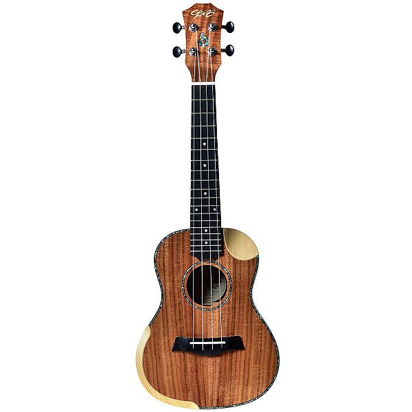 Ukulele Acústico Seizi Bora-Bora Crush Concert Koa com Bag