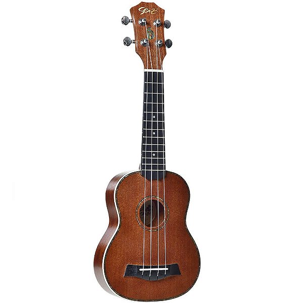 Ukulele Acústico Seizi Maui Plus Soprano Sapele com Bag