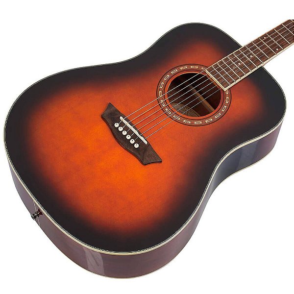 Violão Washburn WD7SATB Aco Harvest Sunburst Modelo