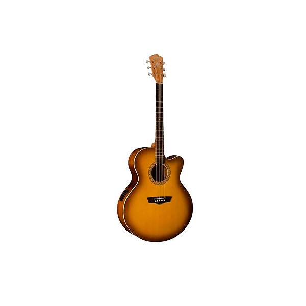 Violao Washburn WJ7SCEATBM Jumbo Cutway Matte Tobacco