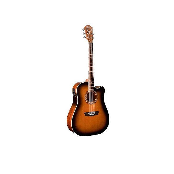Violão Washburn WD7SCEATB Aço Harvest Sunburst Cutway