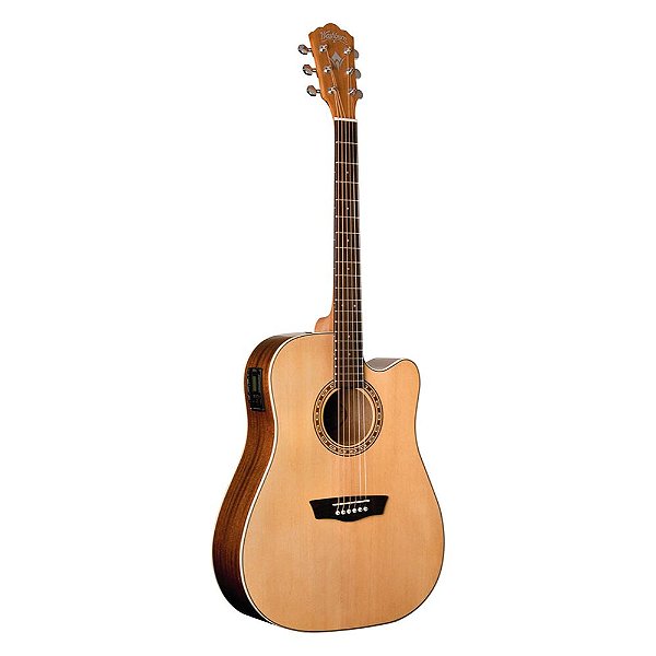 Violao Washburn WD7SCE Aço Dreadnought Cutway Modelo