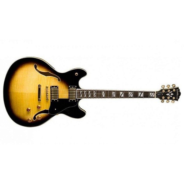 Guitarra semi acust. tabacco sunburst - HB35TS - Washburn