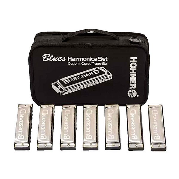 Kit Blues  HOHNER c/7 Harmonicas (C, D, E, F, G, A, BB)