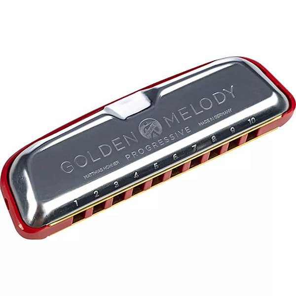 Gaita Diatônica Hohner Golden Melody Progressive G (Sol)