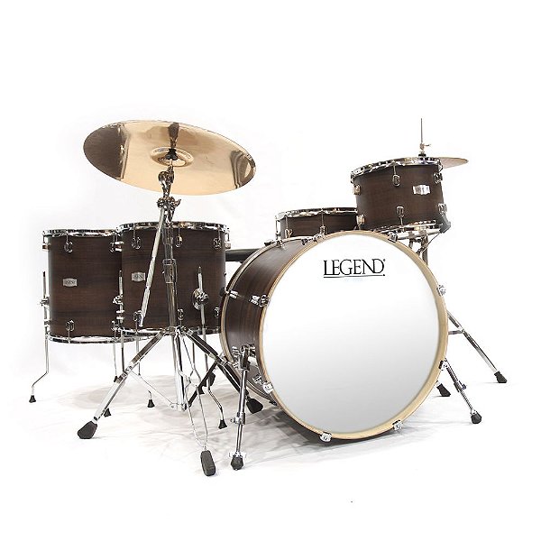 Bateria Legend One Series 22 com 5 pecas Mahogany